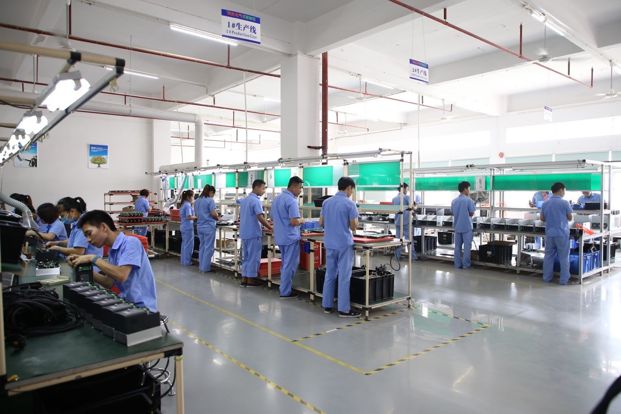 Shenzhen zk electric technology limited  company línea de producción de fábrica